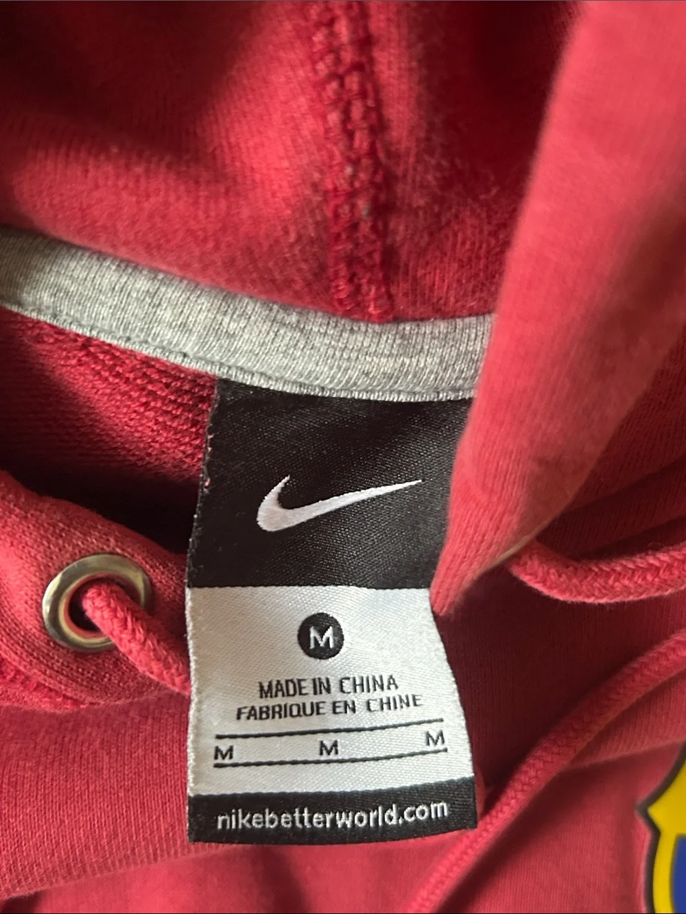 Nike Men’s FC Barcelona Red Crewneck Hoodie